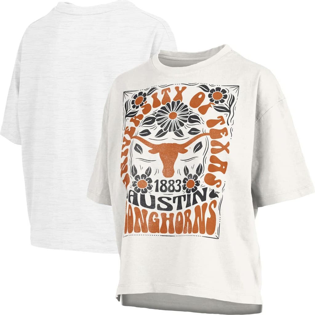 Pressbox White Texas Longhorns Harmony Oversized T-shirt