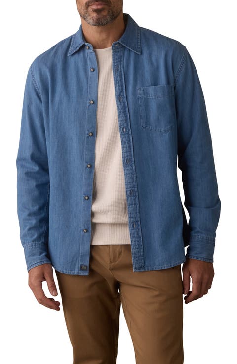 Denim Button-Up Shirt