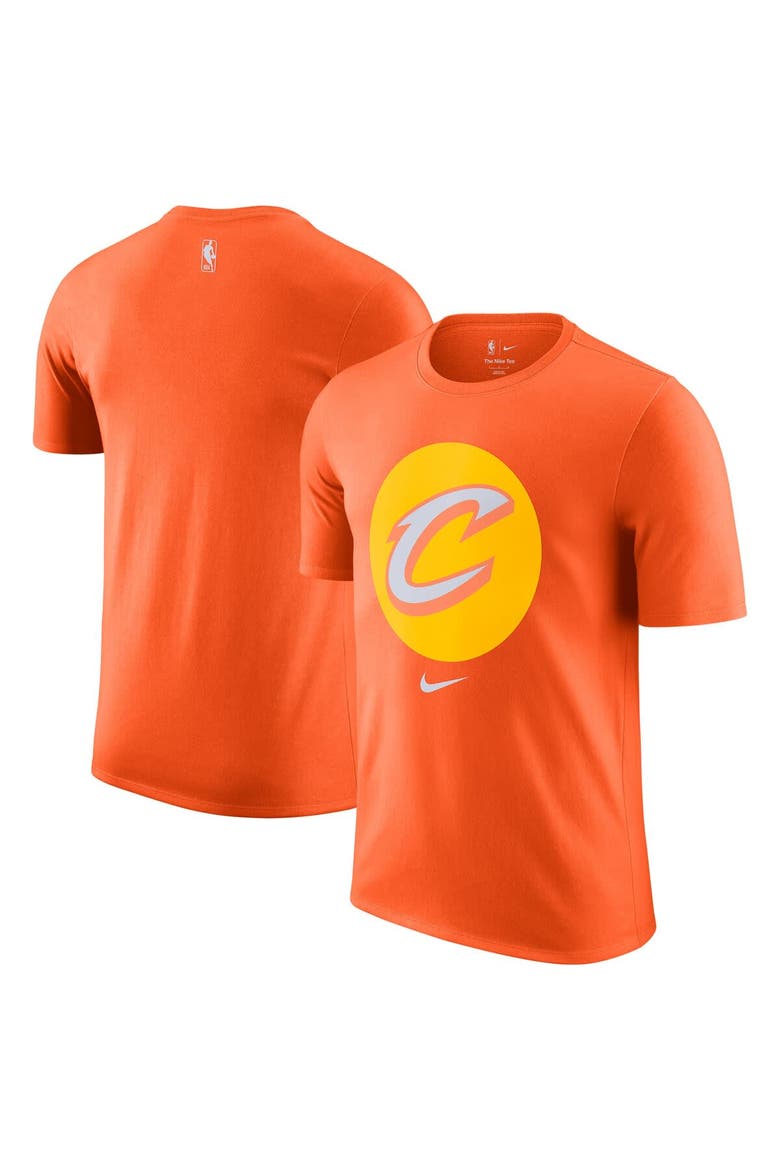 Men's Nike  Orange Cleveland Cavaliers 2025/26 City Edition Remix Essential Logo T-Shirt, Main, color, Orange