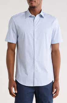Bugatchi Short Sleeve Button-Up Shirt