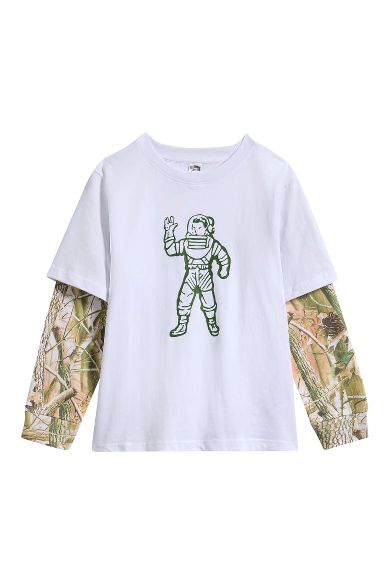 Kids' Dirt Cotton Graphic Layered T-Shirt, Main, color, WHITE