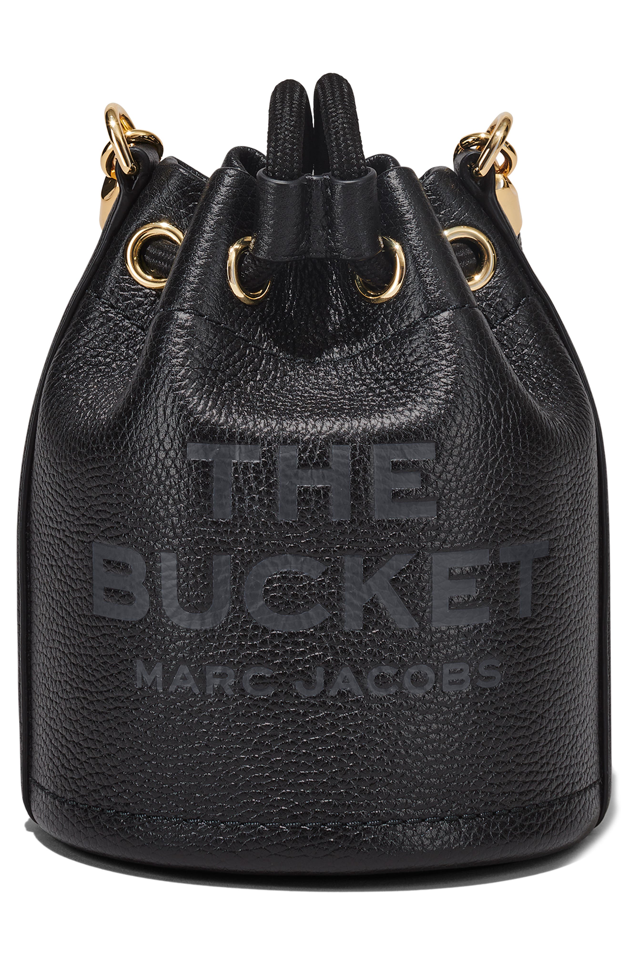 Marc Jacobs The Leather Mini Bucket Bag, Alternate, color, 