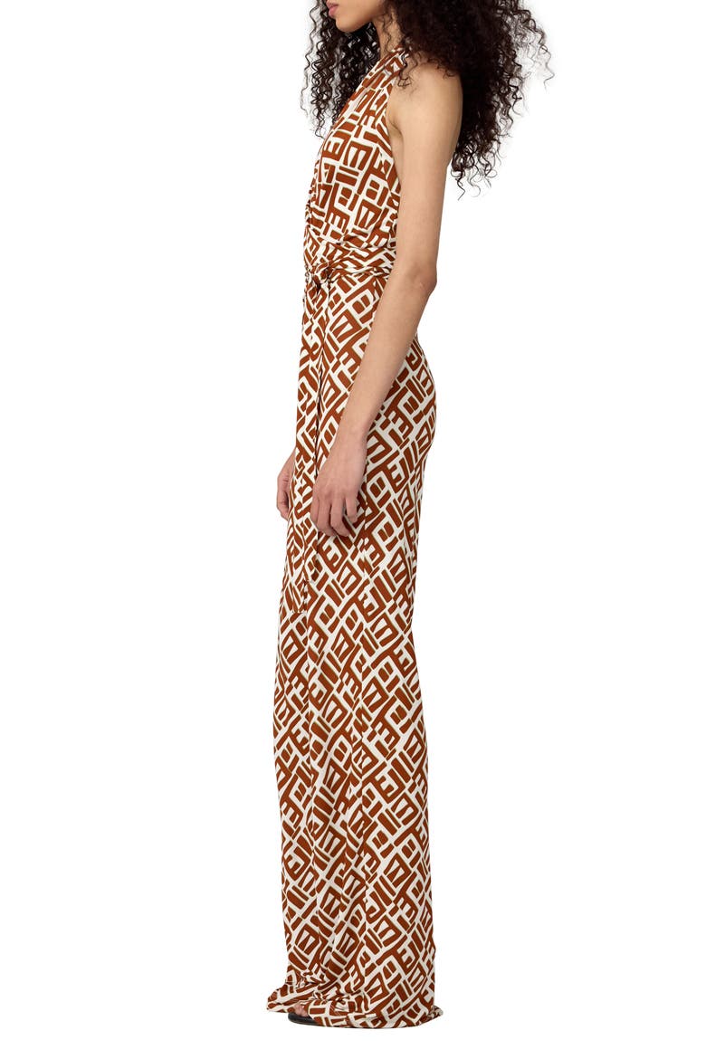 Delia Abstract Print Halter Neck Jumpsuit, Alternate, color, ACCRA GEO MINI VARNISH