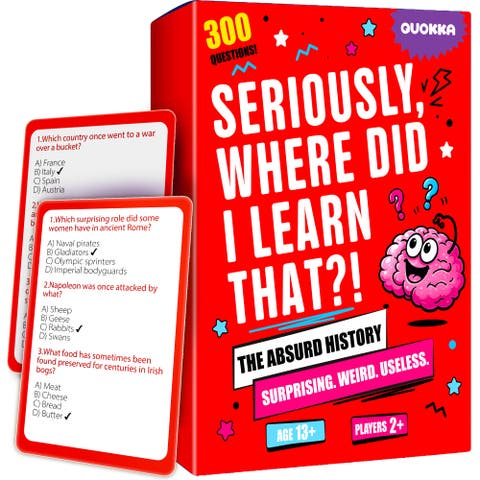 Trivia Card Games for Adults and Teens - Family Game Night