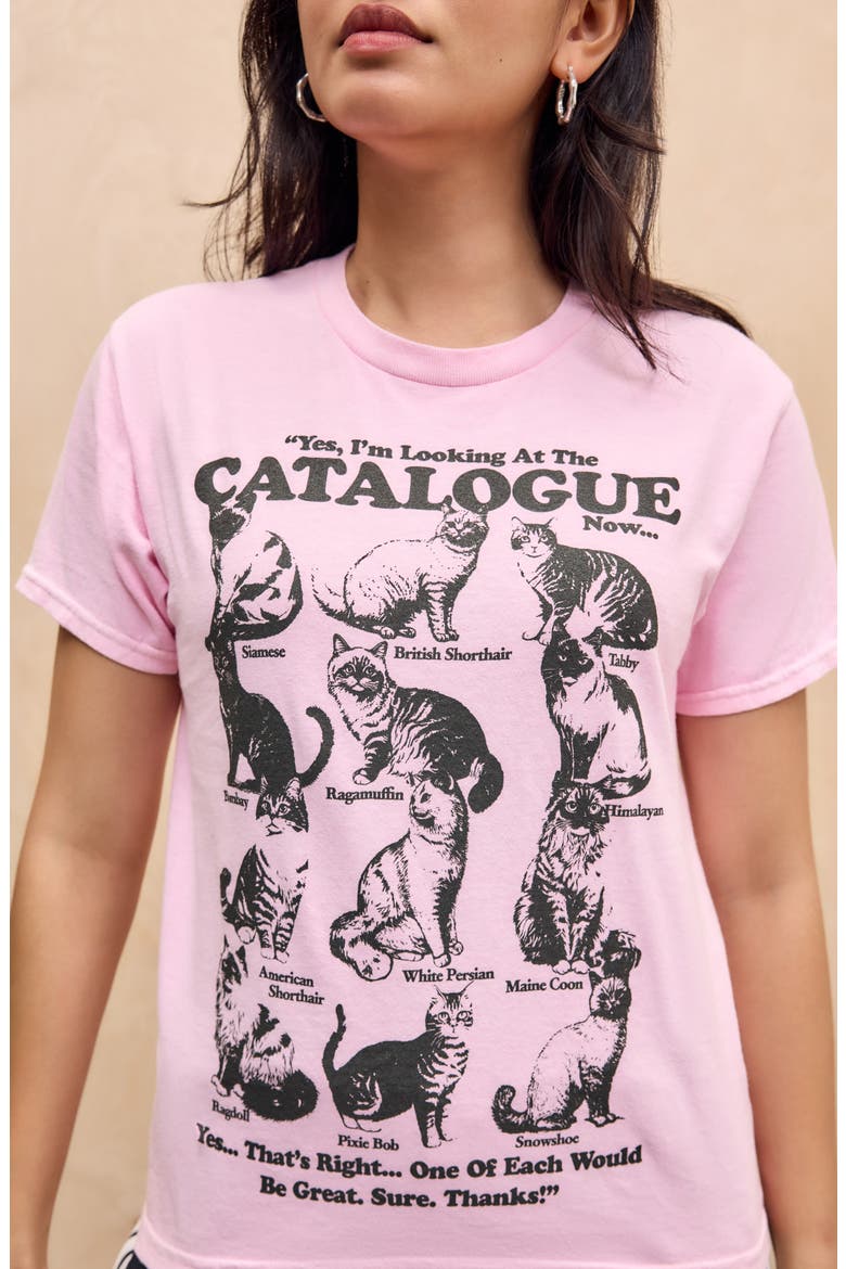 Catalogue Relaxed Fit Cotton Graphic T-Shirt, Alternate, color, PINK