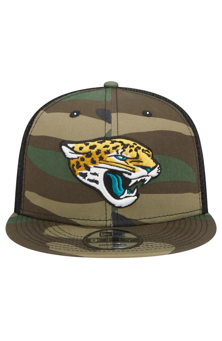 New Era Men's New Era Camo Jacksonville Jaguars  Main Trucker 9FIFTY Snapback Hat, Alternate, color, Camo