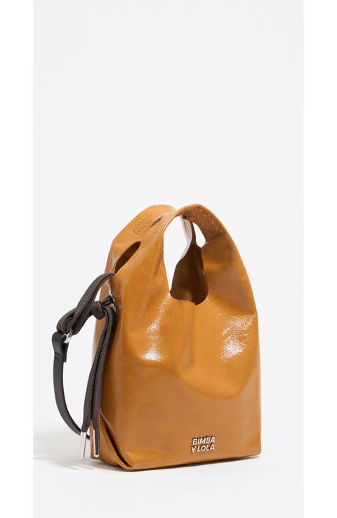 Leather Mini Paper Bag