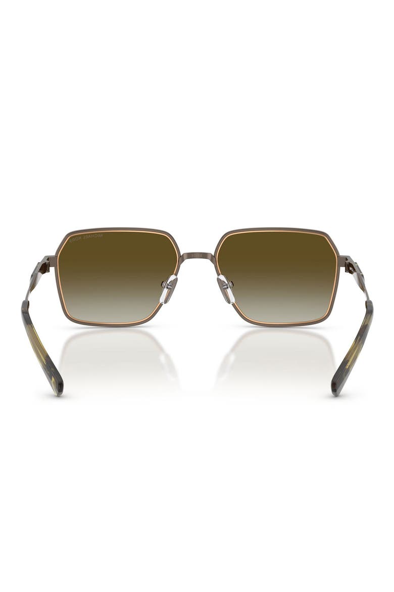 Dana Point 57mm Square Sunglasses, Alternate, color, MATTE HUSK / OLIVE GRADIENT