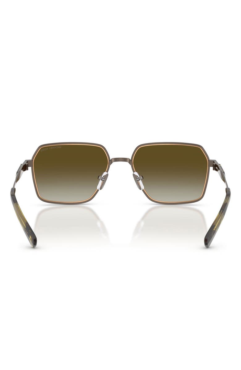 Michael Kors Dana Point 57mm Square Sunglasses, Alternate, color, Matte Husk / Olive Gradient