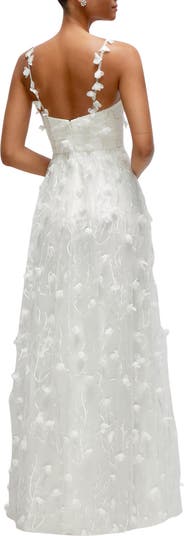 Floral Embroidered Gown