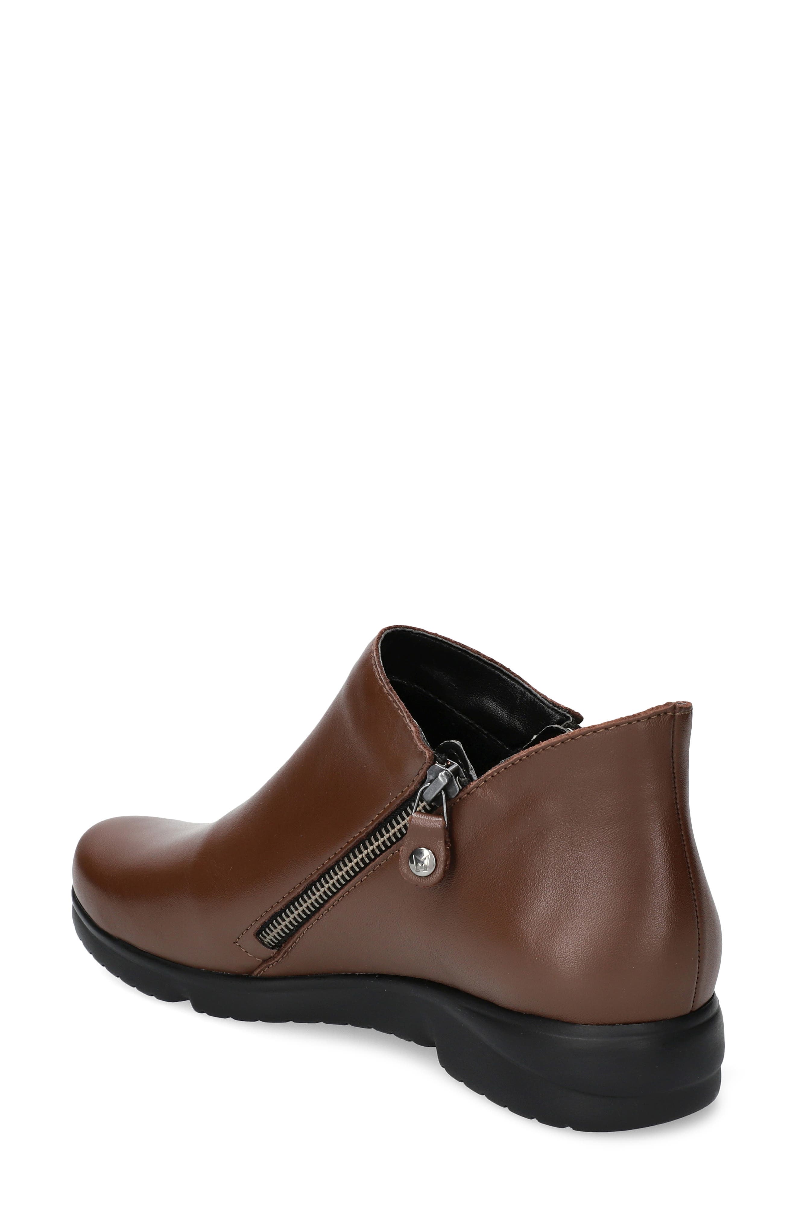Romia Double Zip Bootie, Alternate, color, BROWN SOFTY 1258