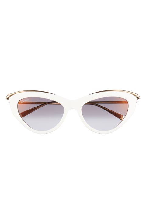 55mm Gradient Cat Eye Sunglasses