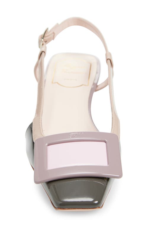 Shop Roger Vivier Belle Vivier Slingback Pump In Dark Grey