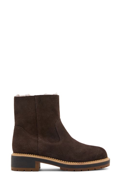 Blondo Nikkie Waterproof Suede Faux Fur Lined Boot In Brown