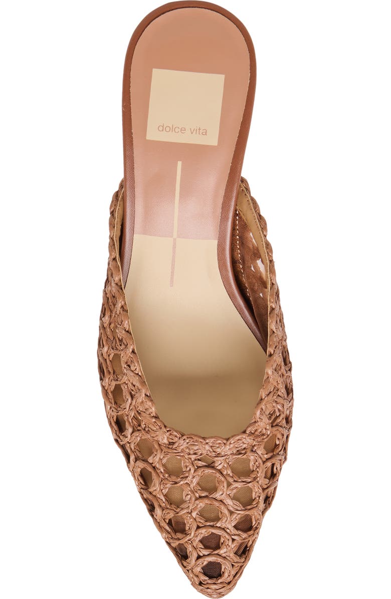 Dolce Vita Cleo Woven Mule, Alternate, color, Mid Brown Raffia