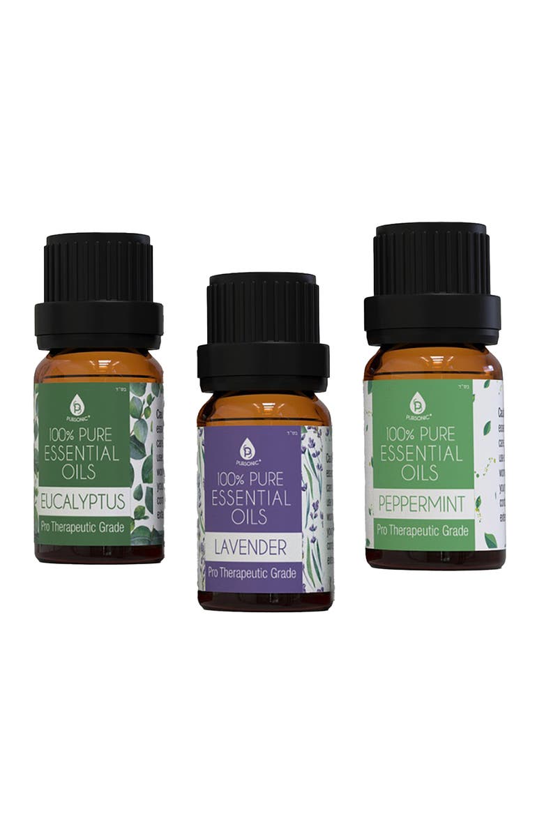 PURSONIC 3 pack of 100% Pure Essential Oils, Alternate, color, Multicolor