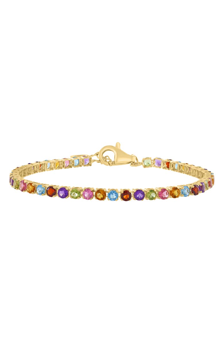 EFFY Semiprecious Stone Tennis Bracelet, Main, color, Gold Multi