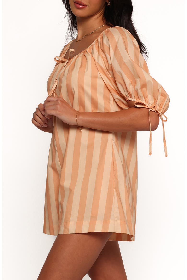 Carina Stripe Cotton Romper, Alternate, color, TERRACOTTA STRIPE