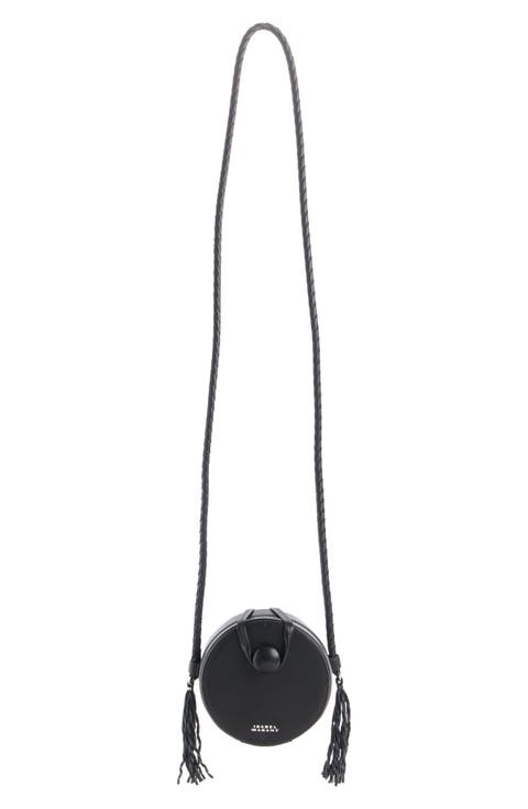 Houna Leather Circle Crossbody Bag