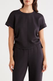 Z by Zella Whisper Knit Ruched T-Shirt