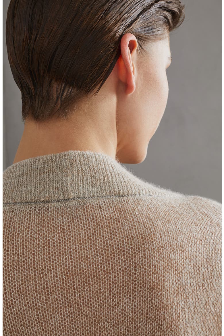 Mohair and wool sweater, Alternate, color, Beige