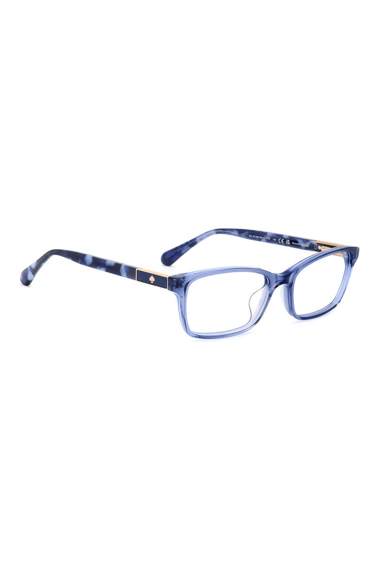 jackeline 52mm rectangular optical glasses, Alternate, color, BLUE