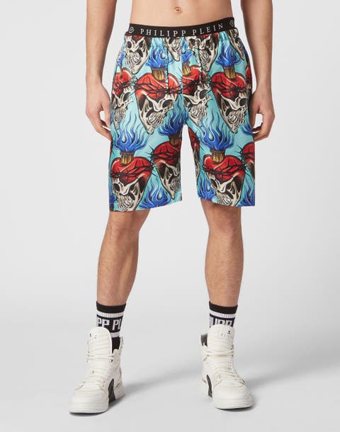 Silk Shorts Love Tattoo Men