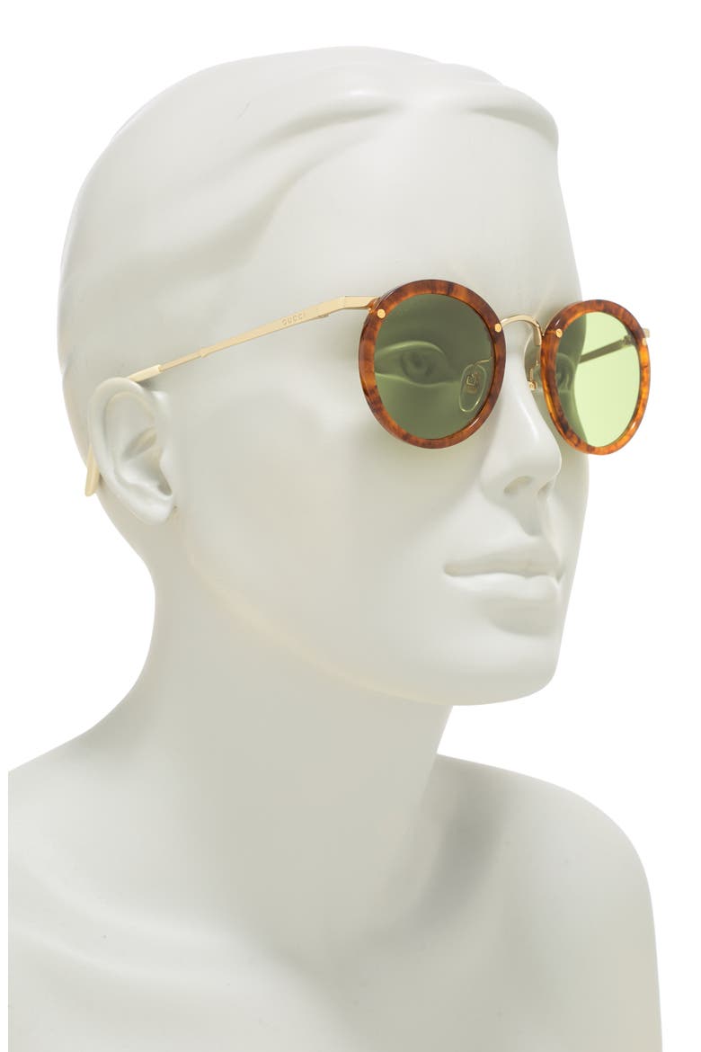 44mm Round Sunglasses, Alternate, color, HAVANA
