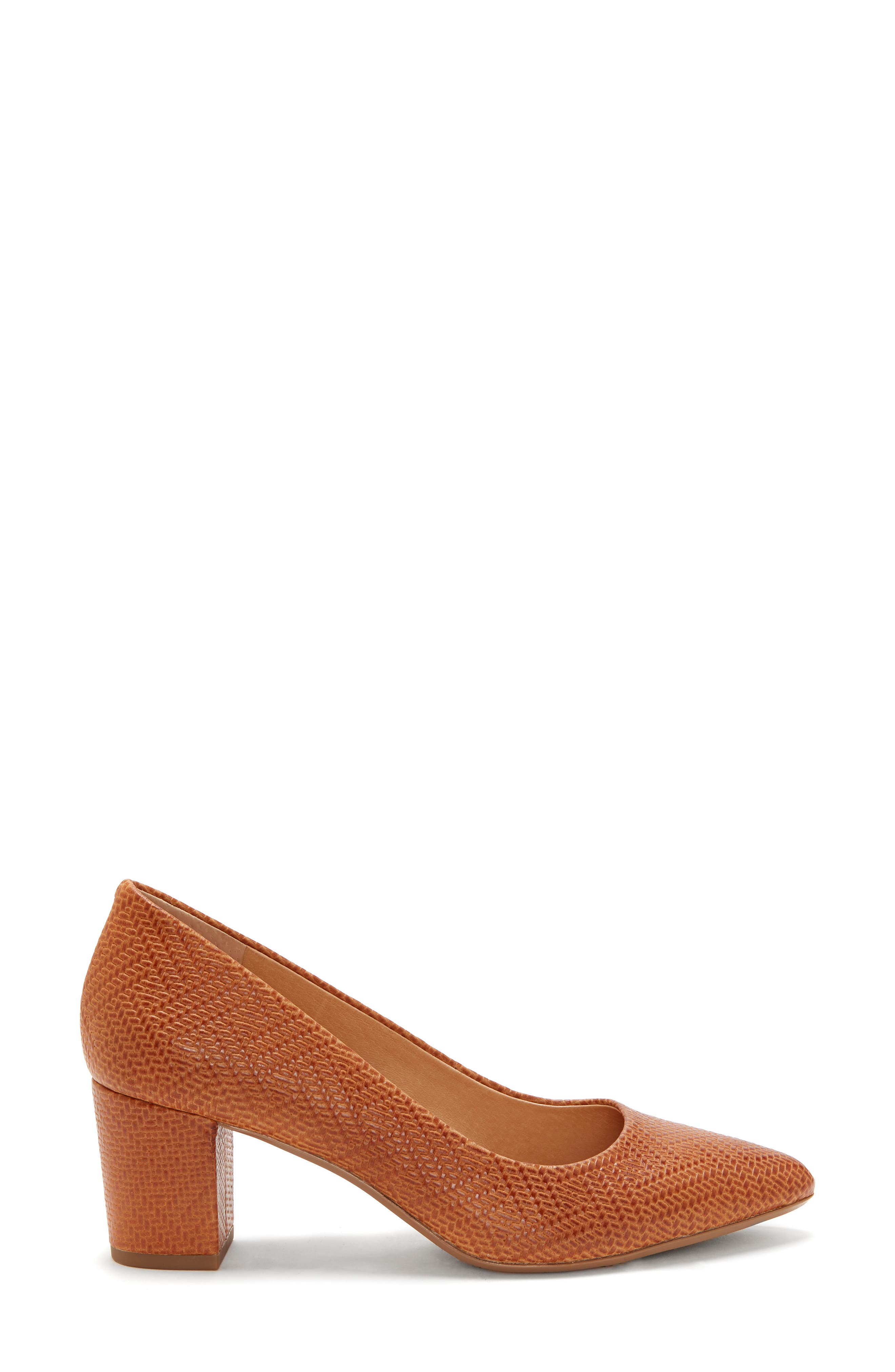 Ryanna Pump, Alternate, color, LUGGAGE TAN EMBOSSED LEATHER