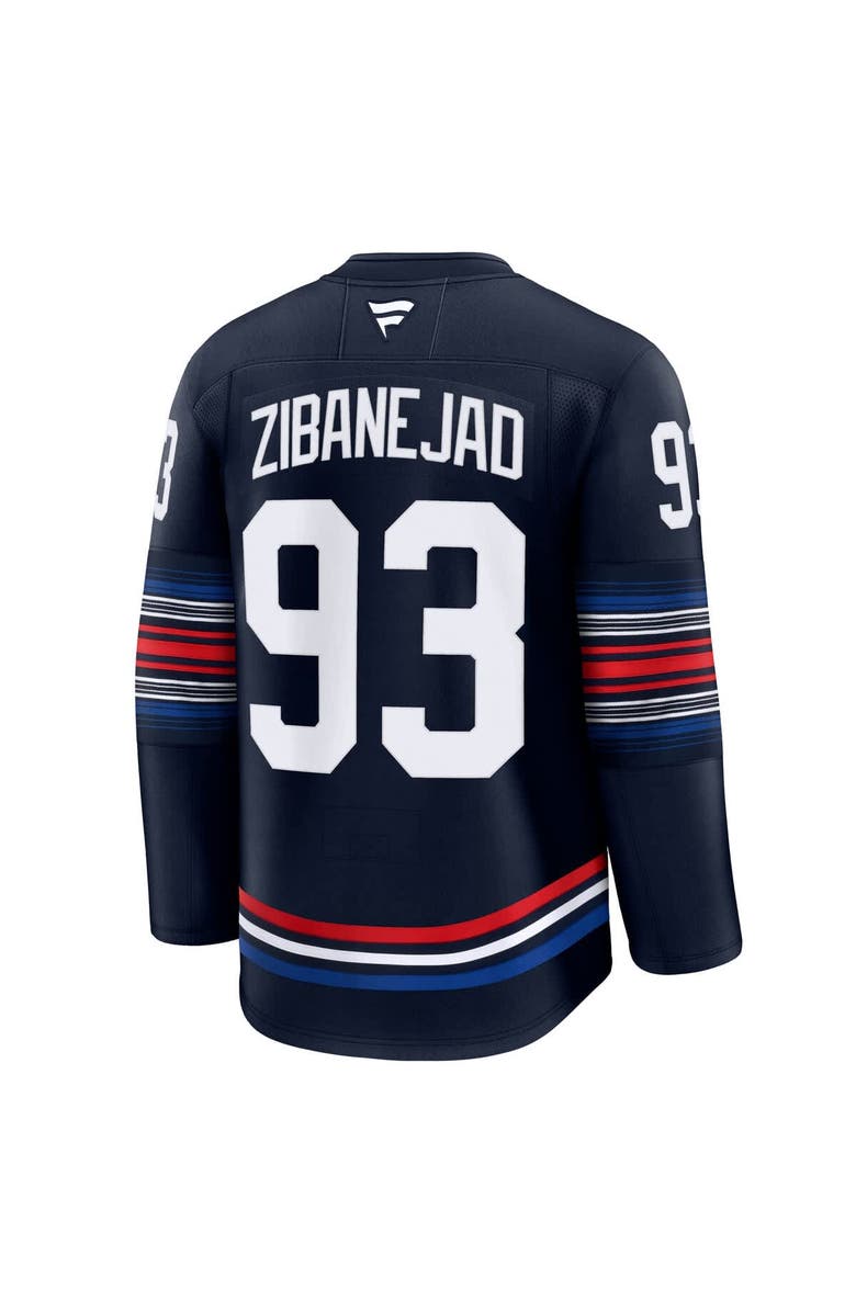 FANATICS Men's Fanatics Mika Zibanejad Navy New York Rangers Alternate Premium Jersey, Alternate, color, 