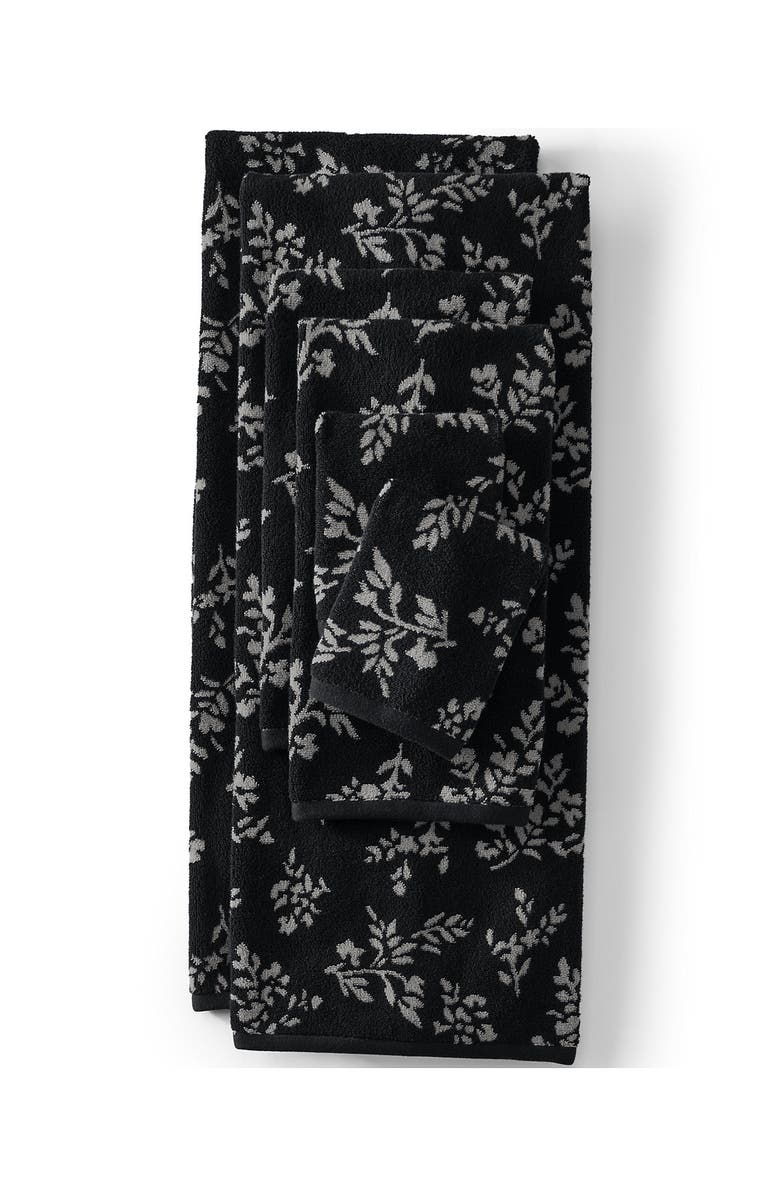 Lands' End Cotton Jacquard 6-Piece Bath Towel Set, Main, color, 