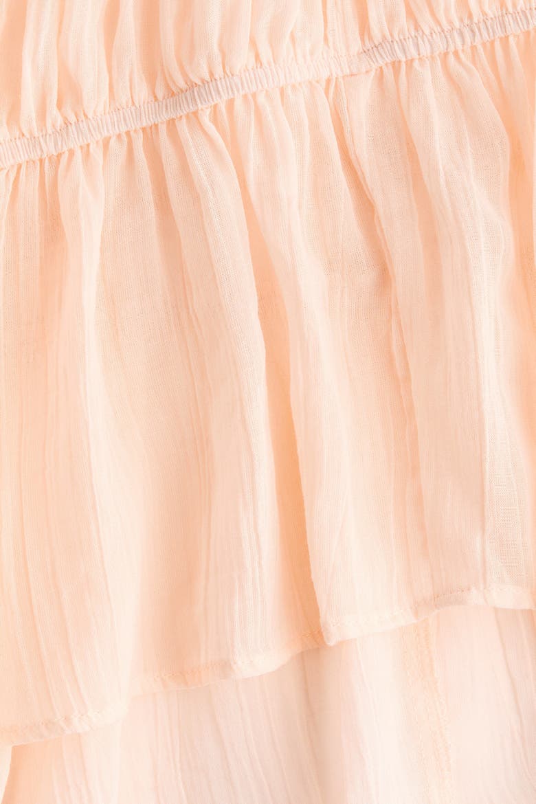 Ruched Cotton Blouse, Alternate, color, Apricot