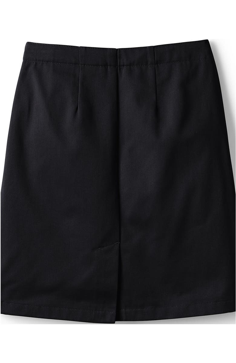 Lands' End School Uniform Young  Blend Chino Skort Top of Knee, Alternate, color, Black