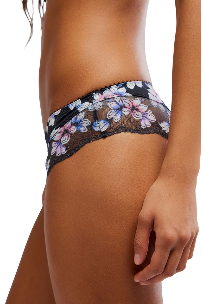 Printed Lace Bikini, Alternate, color, NIGHT BLOOM COMBO