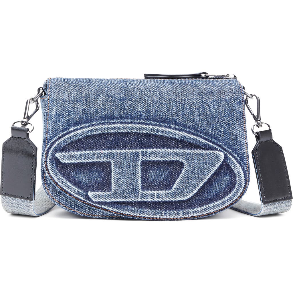 DIESEL® 1DR 2.0 Logo Denim Crossbody Bag in Indigo/Blue  product