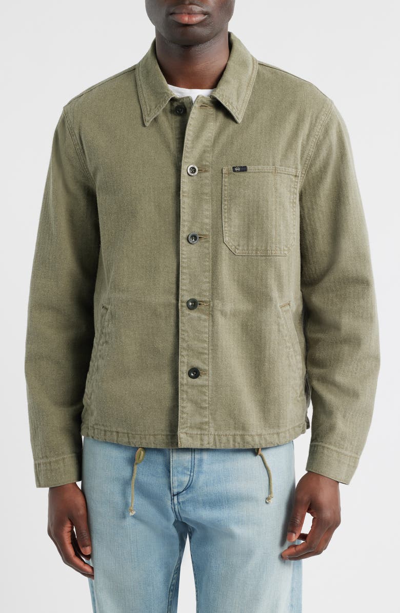 AG George Utility Shirt Jacket, Alternate, color, Dusty Sage