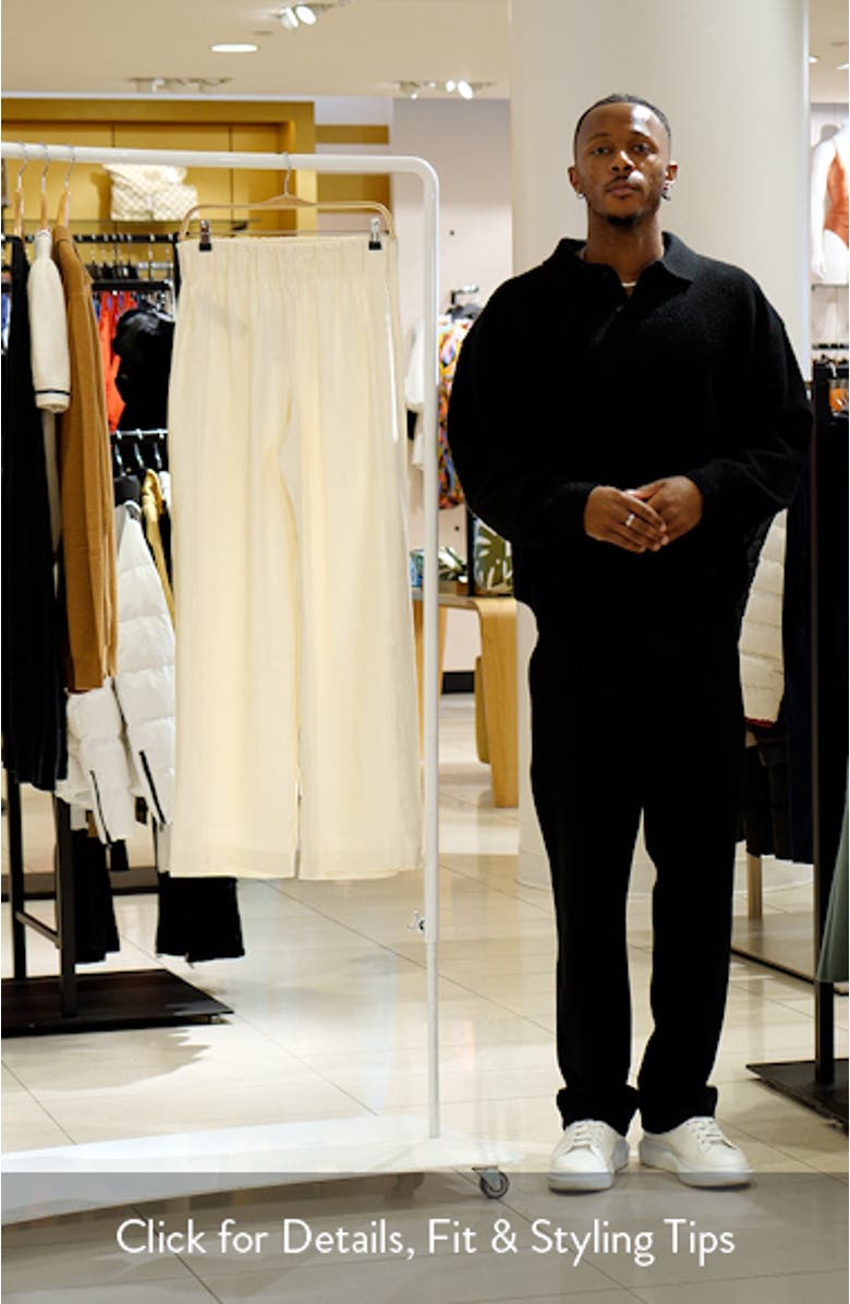 Pleated Pull-On Wide Leg Pants, sales video thumbnail