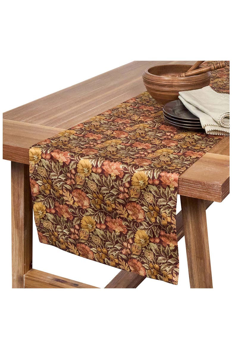 Willa Cotton Table Runner, Alternate, color, AMBER