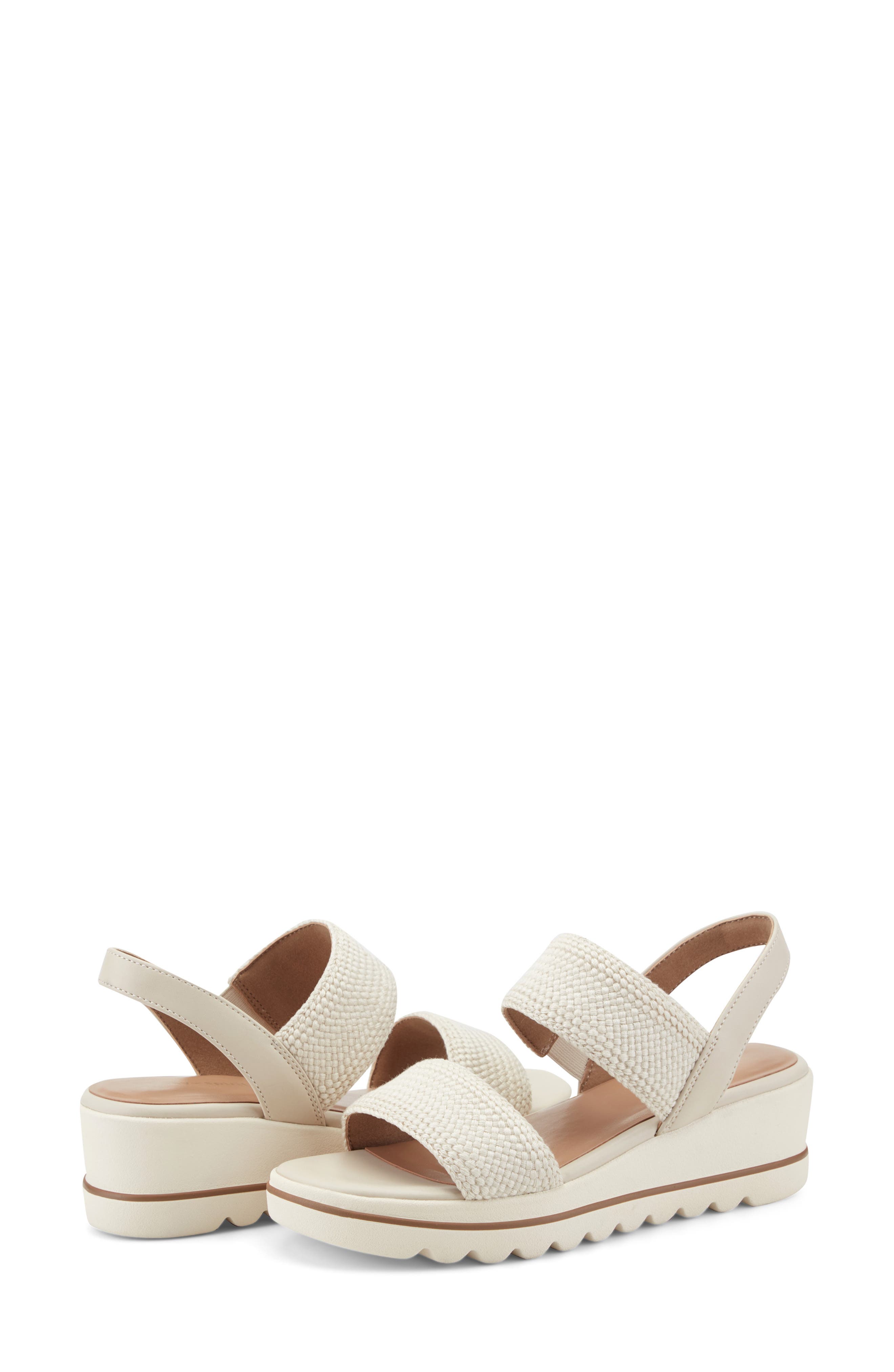 Easy Spirit Sesanna Platform Sandal, Alternate, color, Natural