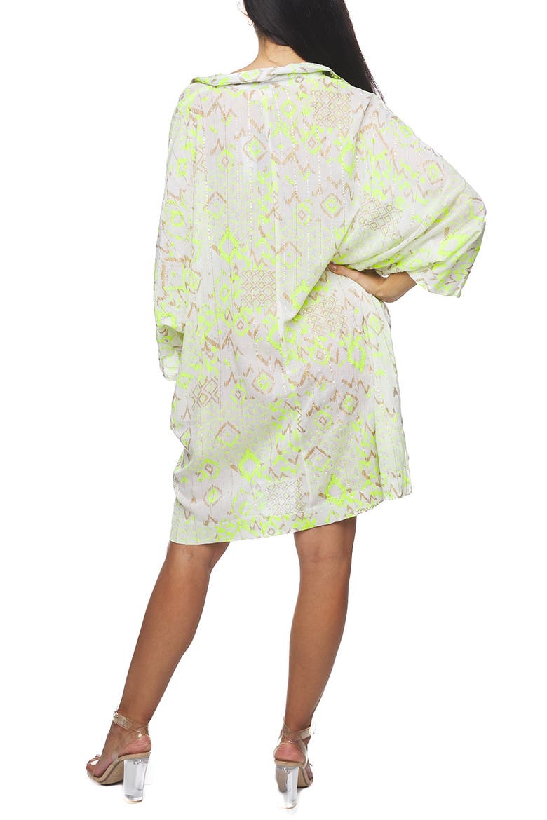 Oversize Button-Up Shirt, Alternate, color, GREEN