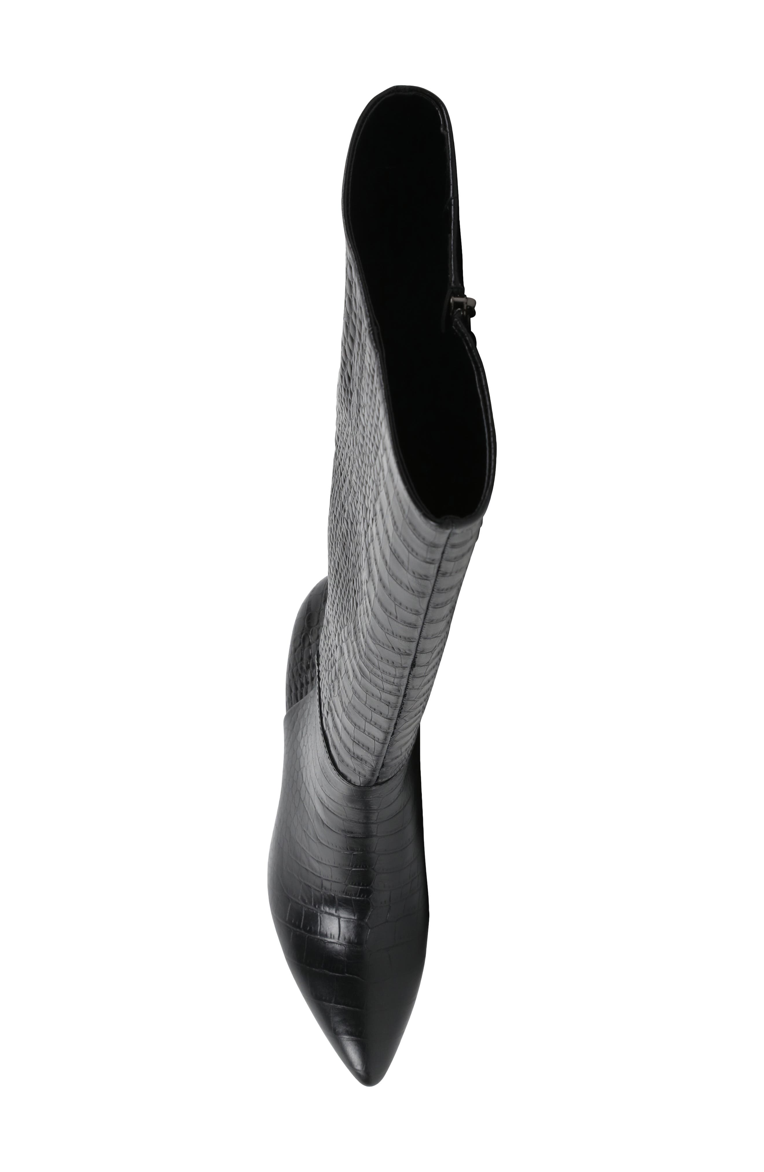 BCBGeneration Baylee Croc Embossed Knee High Boot, Alternate, color, 