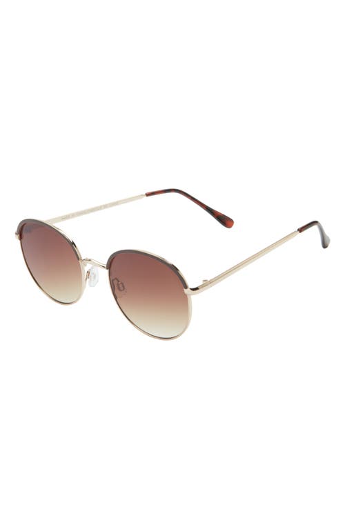 Bp. Gradient Round Sunglasses In Gold
