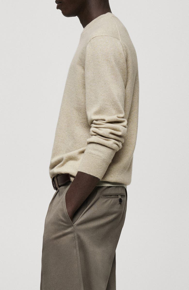 MANGO Crewneck Cashmere Sweater, Alternate, color, 