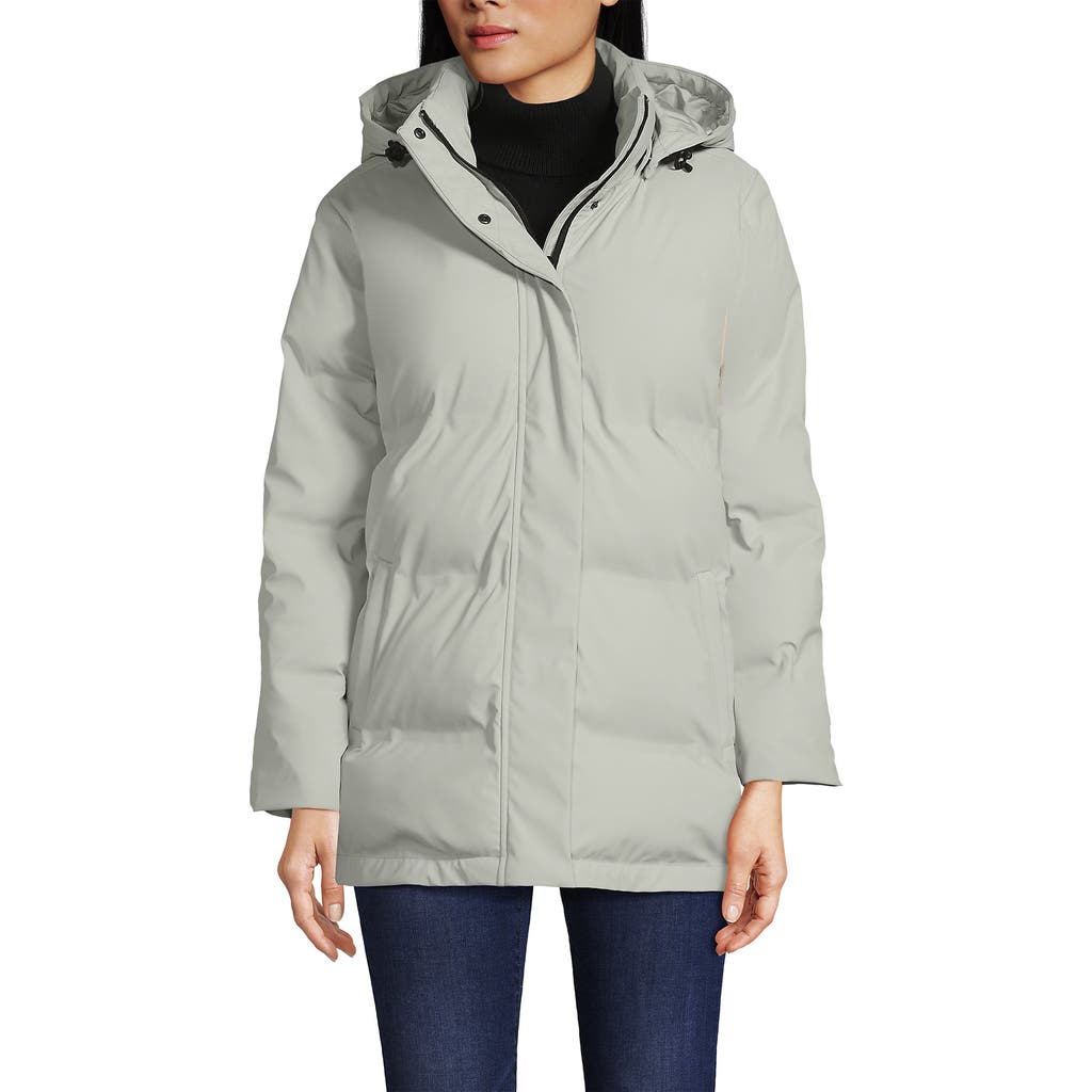 LANDS' END LANDS' END SQUALL INSULATED SLICKER PUFFER JACKET