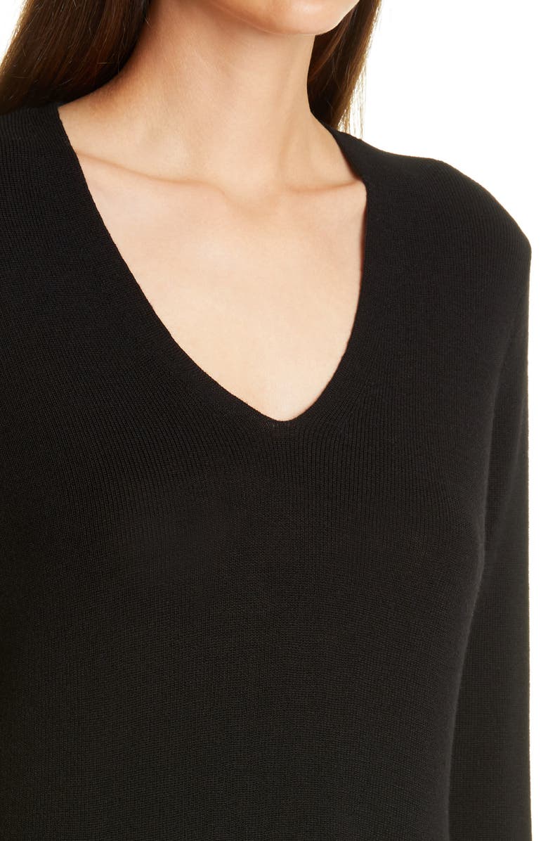 Eileen Fisher V-Neck Silk Tunic Top, Alternate, color, 