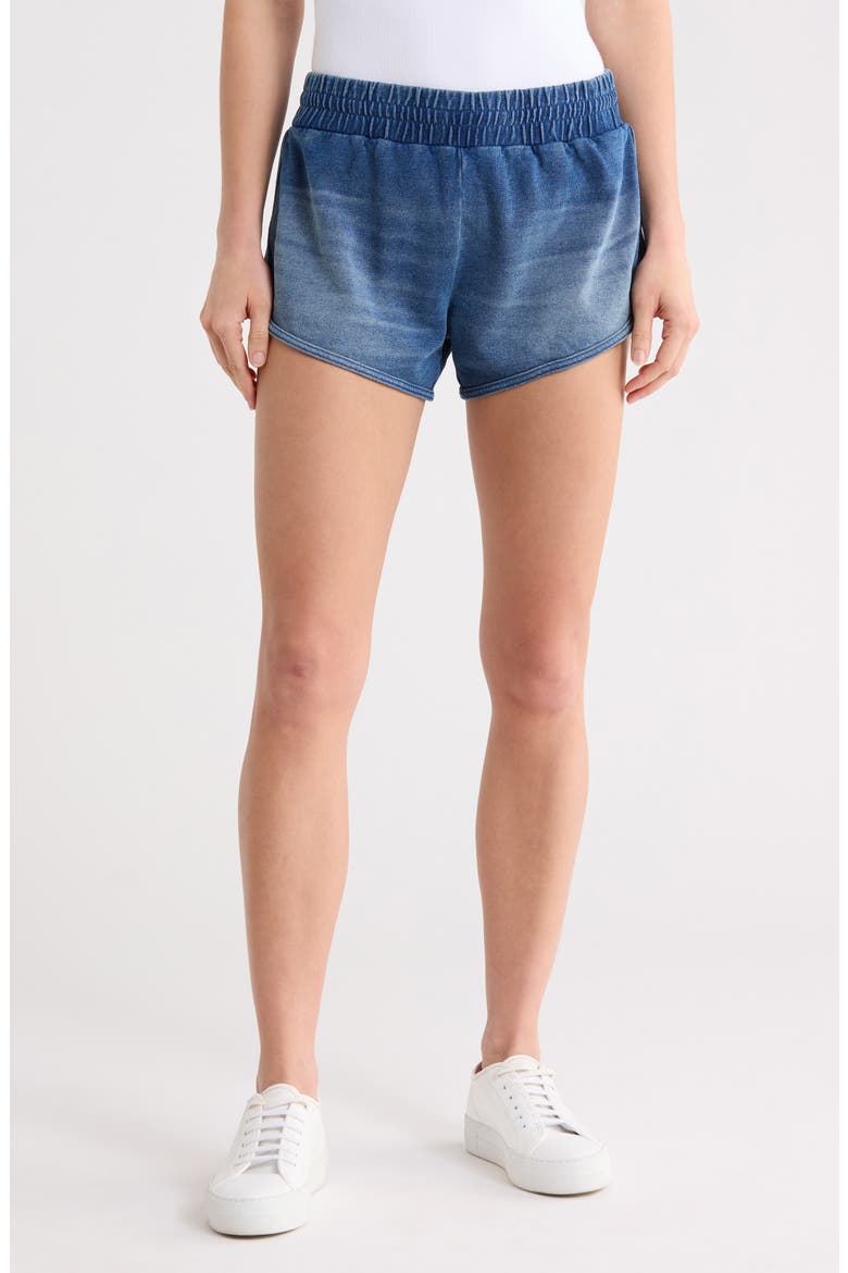Jeanius French Terry Shorts, Main, color, INDIGO900