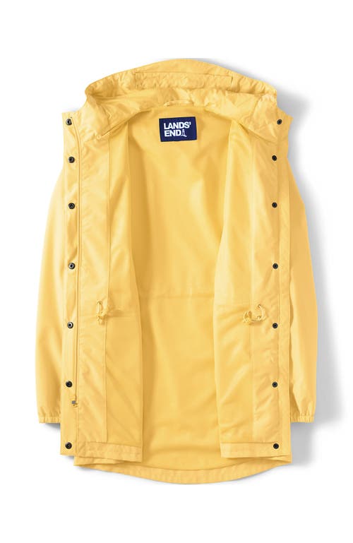 Lands' End Squall Packable Waterproof Raincoat In Simply Yellow
