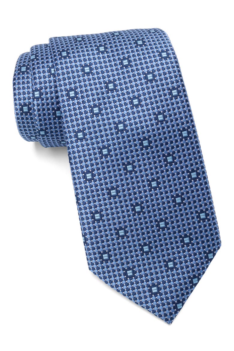 Olson Neat Tie, Main, color, NAVY