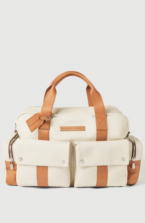 Grained calfskin leisure bag