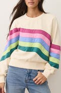 Marine Layer Stripe Appliqué Cloud 9 Fleece Sweatshirt